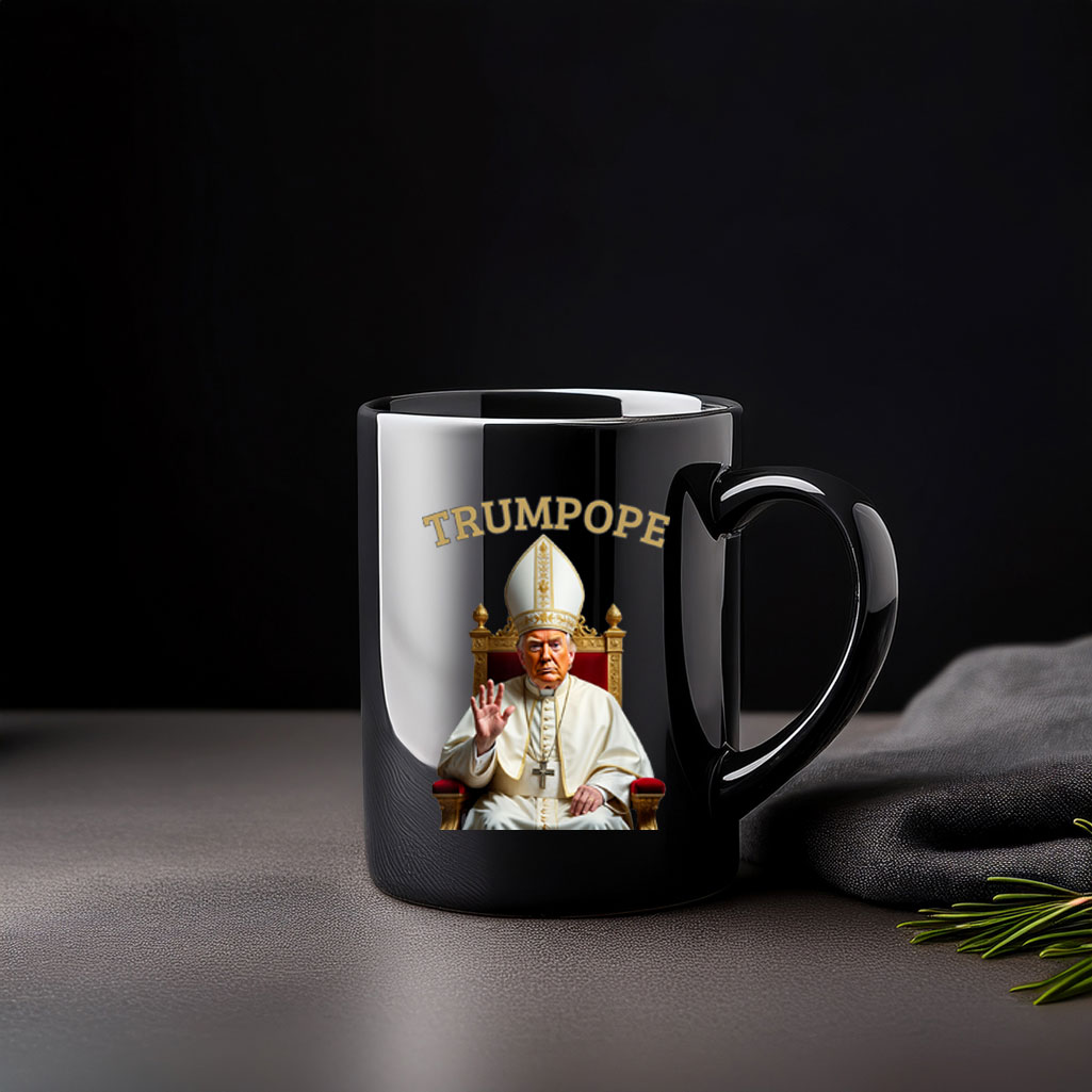 Pope Trump Funny President Trump Declares Himself New Pop Mug