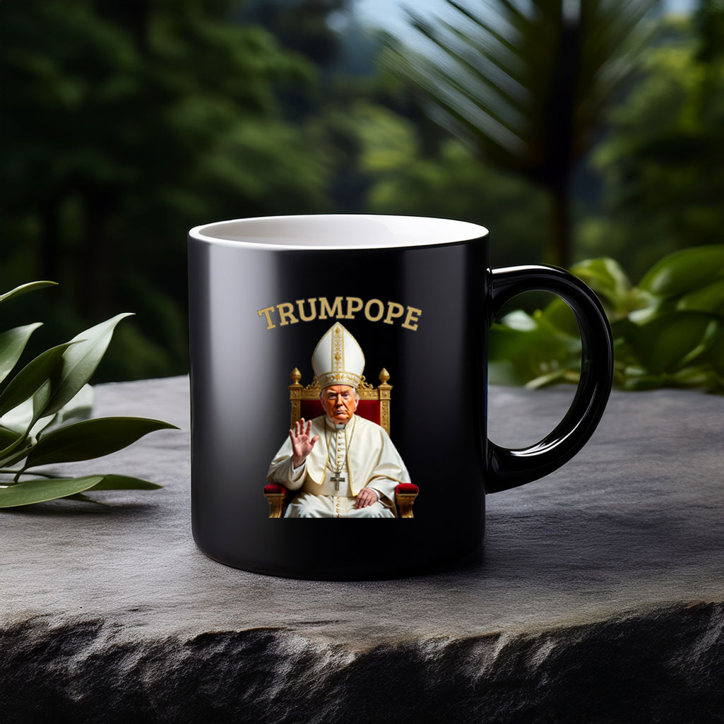 Pope Trump Funny President Trump Declares Himself New Pop Mug
