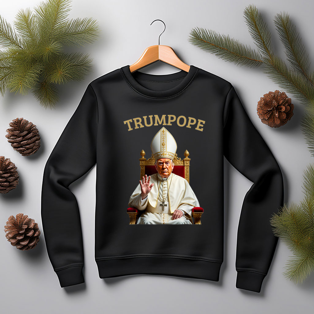 Pope Trump Funny President Trump Declares Himself New Pop T-Shirt